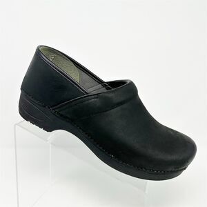 Dansko XP 2.0 Men's Black Leather Clogs Size 44 (US 10.5-11) Workwear Comfort